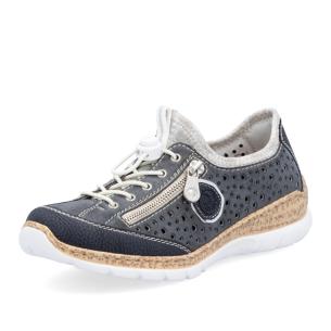 Dámské polobotky RIEKER N42P6-14 modrá S6