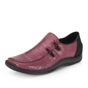 Dámské mokasíny RIEKER L1751-35 červená S6