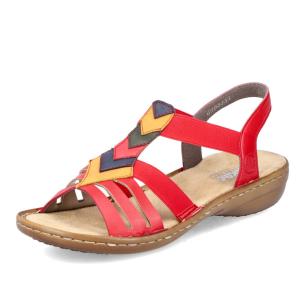 Dámské sandály RIEKER 60804-33 červená S5