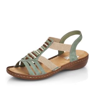 Dámské sandály RIEKER 60851-52 zelená S5