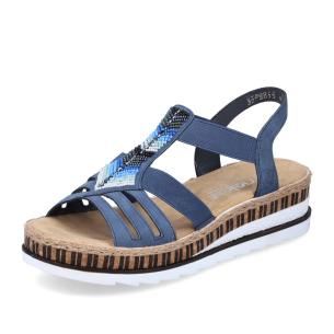 Dámské sandály RIEKER V7909-12 modrá S5