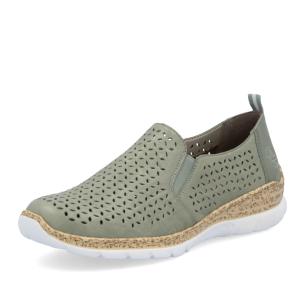 Dámské mokasíny RIEKER N4251-52 zelená S5