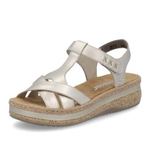 Dámské sandály RIEKER V0919-90 zlatá S6