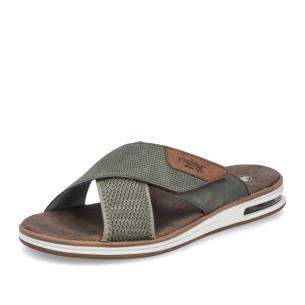 Pánské nazouváky RIEKER 29083-52 zelená S6