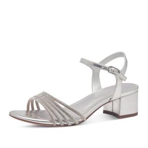 Dámské sandály TAMARIS 28248-44-957 stříbrná S5
