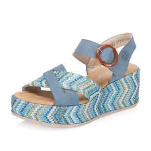 Dámské sandály RIEKER 69469-14 modrá S6