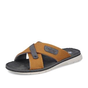 Pánské nazouváky RIEKER 21340-68 žlutá S6