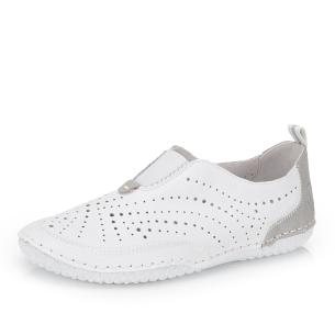 Dámské mokasíny RIEKER 43663-80 bílá S6