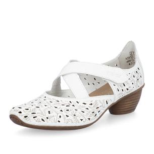 Dámské lodičky RIEKER 43773-80 bílá S6