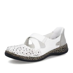 Dámské baleríny RIEKER 46352-80 bílá S6