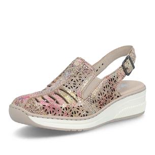 Dámské sandály RIEKER 48763-90 béžová S6