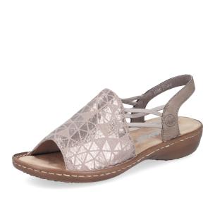 Dámské sandály RIEKER 608D1-60 béžová S6