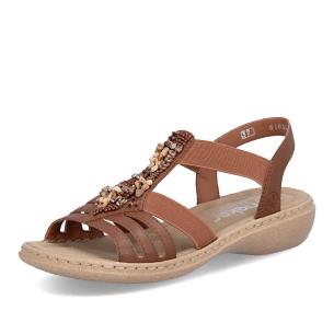 Dámské sandály RIEKER 61850-24 hnědá S6
