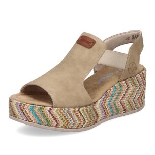 Dámské sandály RIEKER 69472-60 béžová S6