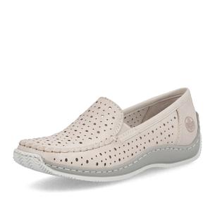 Dámské mokasíny RIEKER L1767-60 béžová S6