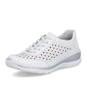 Dámské polobotky RIEKER L3217-80 bílá S6