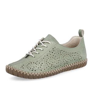 Dámské polobotky RIEKER M2802-52 zelená S6