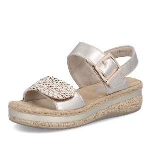 Dámské sandály RIEKER V0951-90 zlatá S6