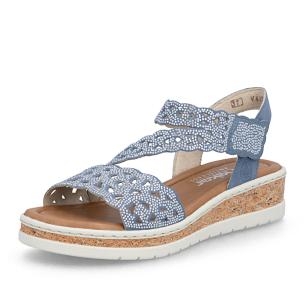 Dámské sandály RIEKER V4150-14 modrá S6