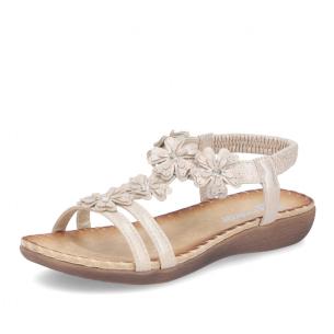 Dámské sandály RIEKER V7573-90 zlatá S6