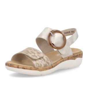 Dámské sandály REMONTE R6853-94 zlatá S6