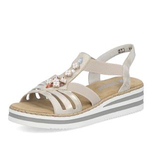 Dámské sandály RIEKER V0245-60 zlatá S6