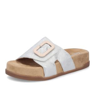 Dámské nazouváky RIEKER V4053-40 stříbrná S6