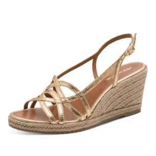 Dámské sandály TAMARIS 28364-46-940 zlatá S6