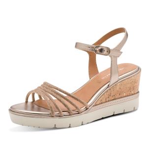 Dámské sandály TAMARIS 28725-46-900 zlatá S6