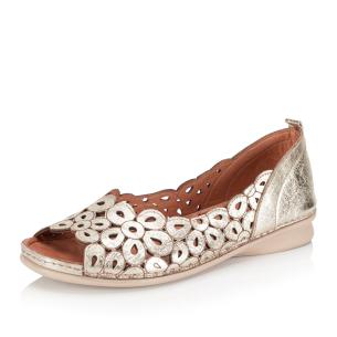 Dámské baleríny IBERIUS 5612-315 zlatá S6