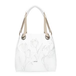 Dámská kabelka RIEKER C2101-110-TUL bílá S6