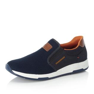 Pánské mokasíny RIEKER B3450-14 modrá S5