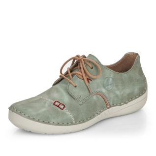 Dámské polobotky RIEKER 52528-52 zelená S5