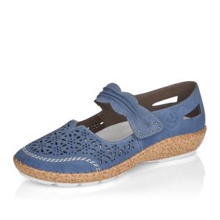 Dámské polobotky RIEKER 44896-15 modrá S5