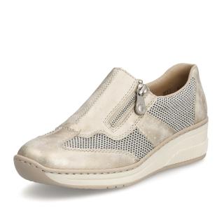 Dámské polobotky RIEKER 48760-60 zlatá S4