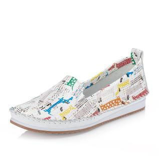 Dámské mokasíny IBERIUS G674-2268 28 GU PH bílá S4