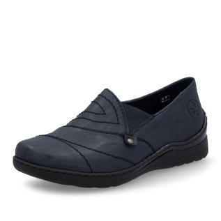 Dámské mokasíny RIEKER 48961-14 modrá S5