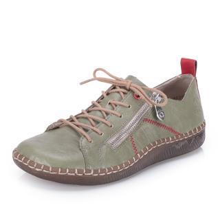 Dámské polobotky RIEKER N2401-54 zelená S6