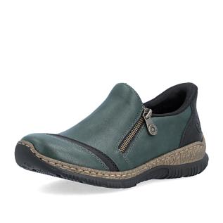 Dámské polobotky RIEKER N3265-54 zelená W6