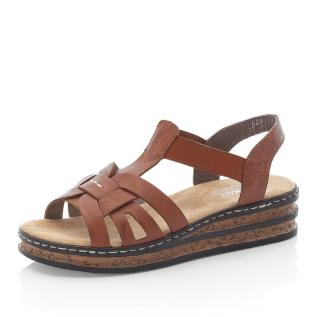 Dámské sandály RIEKER 62918-22 hnědá S5