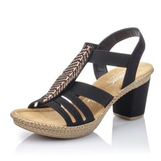 Dámské sandály RIEKER 66526-00 černá S5