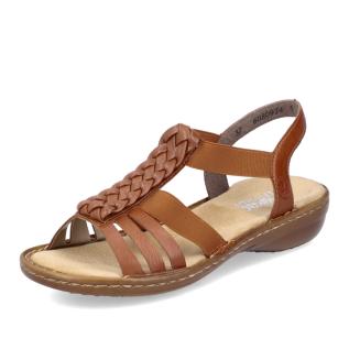 Dámské sandály RIEKER 60809-24 hnědá S5