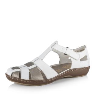 Dámské sandály RIEKER 45869-80 bílá S5