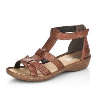 Dámské sandály RIEKER 60860-24   BROWN   F/S5