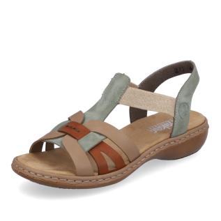 Dámské sandály RIEKER 65918-52 zelená S5