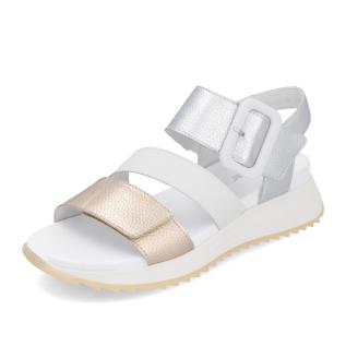 Dámské sandály RIEKER W2950-90 zlatá S5