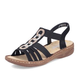 Dámské sandály RIEKER V2870-00 černá S5