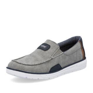 Pánské mokasíny RIEKER 08651-40 šedá S5