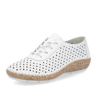 Dámské polobotky RIEKER 44801-80 bílá S5