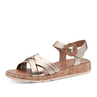 Dámské sandály TAMARIS 28129-44-900 zlatá S5